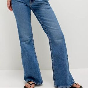 Curvy Vintage High Rise Flare Jeans- We The Free- NWT